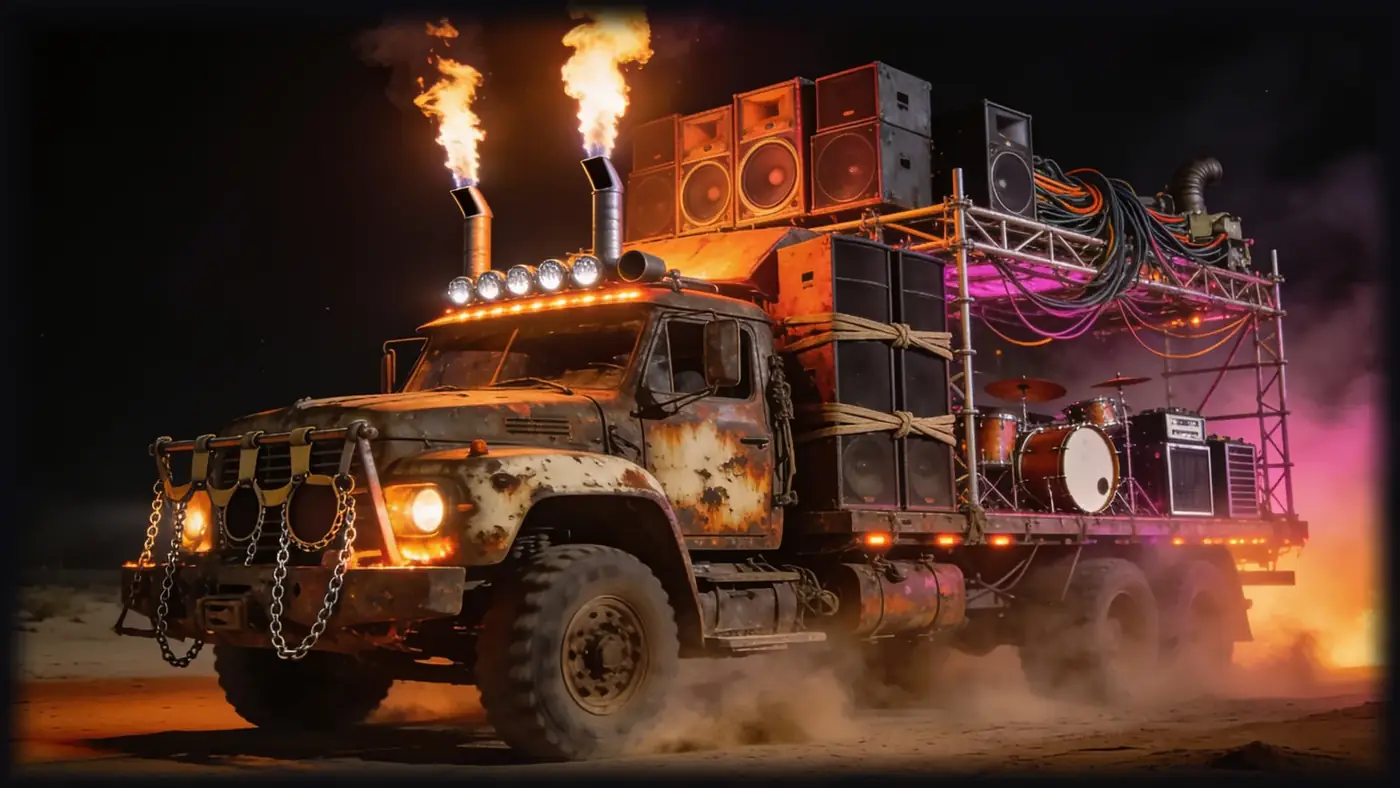 The doof wagon. The only weapon on this planet a dust worm respects.